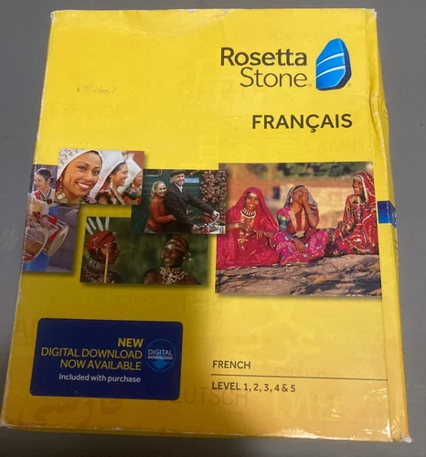 Rosetta Stone Francais. Levels 1-5. ***NO ACTIVATION CODE***