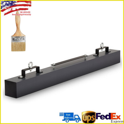 48'' Hanging Magnetic Sweeper Nail Magnet Sweeping Tool 120LBS Lift for Forklift