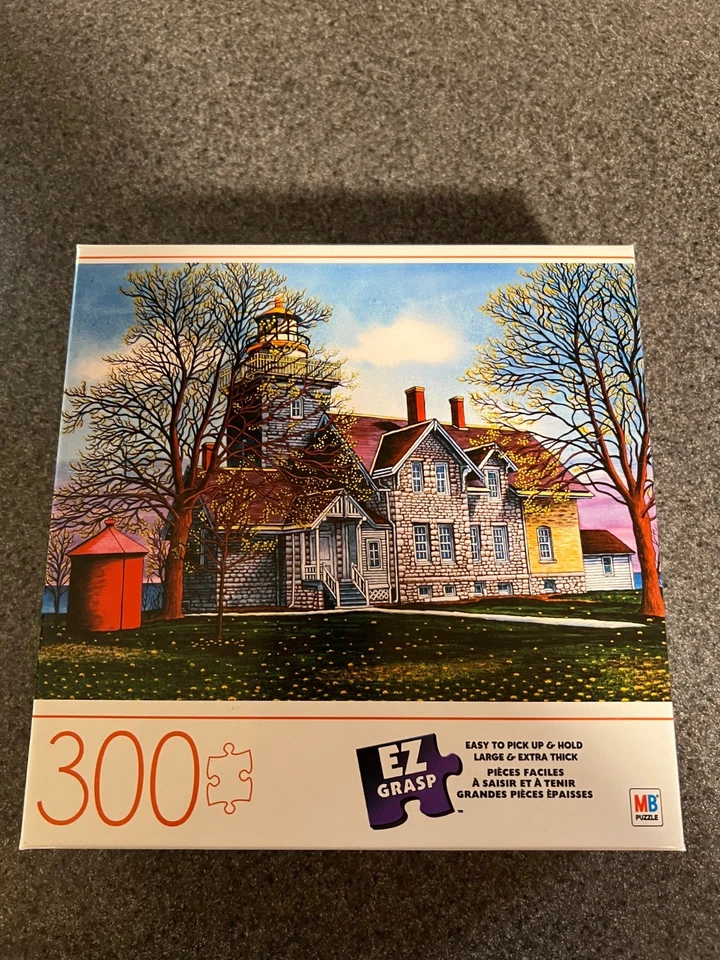Milton Bradley 300 piece EZ grasp jigsaw puzzle easy to pick up and hold Large  - Image 2 of 4