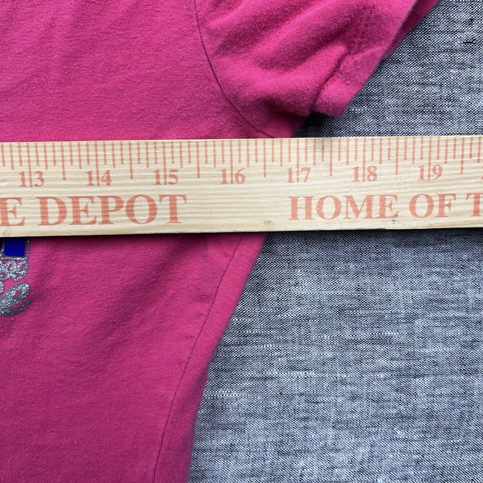 Camisa Rocawear Cuello en V Para Mujer Talla L Rosa Caliente Años 90 Y2K Hip Hop Ropa de Calle Elastizada Foto 3 de 4