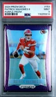 2024 PRIZM DECA #153 PATRICK MAHOMES II PURPLE PRIZM PSA MINT 9