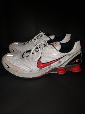 Size 14 - Vintage Y2K 2007 Nike Shox Turbo White Metallic Silver