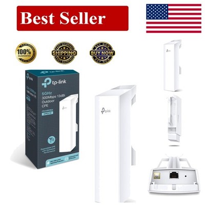 Weatherproof 5GHz 300Mbps Outdoor CPE with 13dBi Antenna for Business Use