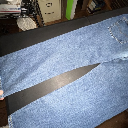 Levi 501 Jeans Herren 36 /29 Blau Light Wash Denim Button Fly - Bild 19 von 22