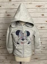 baby GAP x Disney Minnie Mouse grey zip full zip sweatshirt/hoodie Size 5 Years