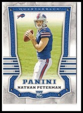 Nathan Peterman 2017 Panini Rookie Card!!. rookie card picture