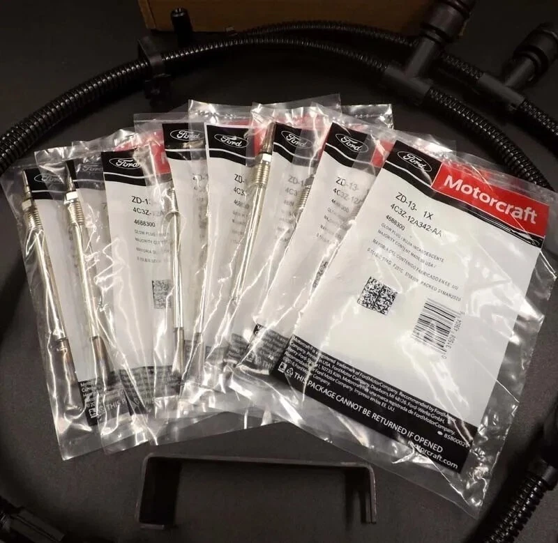 NUEVO Kit de arnés de bujía incandescente Motorcraft 8 piezas ZD13 04-10 Ford F250 6,0 L Powerstroke Foto 2 de 4