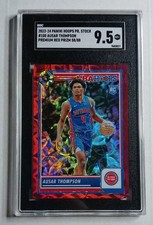 2023-24 Nba Hoops Premium Stock - Ausar Thompson #100 Red /88 (RC) SGC 9.5