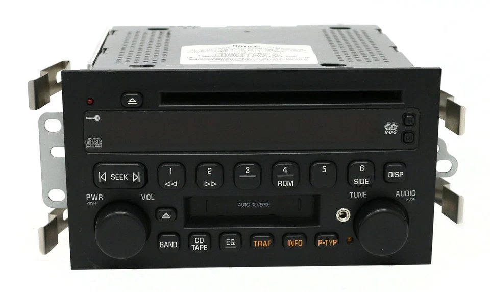 Oldsmobile Aurora Radio AM FM Cassette Reproductor de CD Número de pieza 25734856 2002-2003 Foto 2 de 4