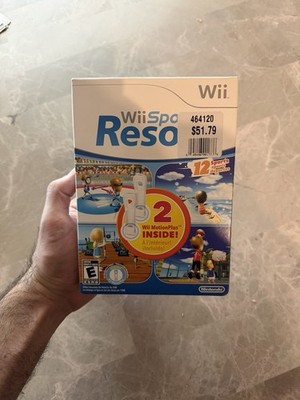 Wii Sports Resort Big Box with Motion Plus Inside Open Box - Nintendo Wii