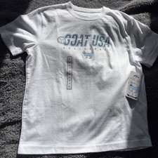 NWT GOAT USA youth Medium White Volleyball Tshirt