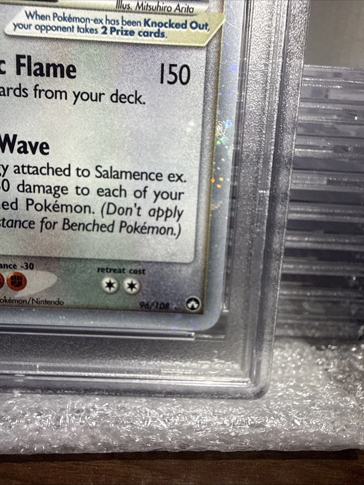 2007 POKEMON EX POWER KEEPERS #96 SALAMENCE EX-HOLO PSA 8 - Image 4 of 4