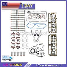 Full Cylinder Head Gasket Set Bolts For 2007-13 Chevrolet GMC Sierra Buick 5.3L