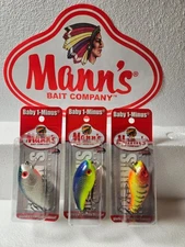Mann's Bait Company Baby 1- Asst. #J (3 lures & decal)