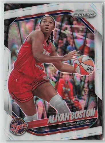 2025-26 Panini Prizm WNBA White Seismic Aliyah Boston #75 Indiana Fever
