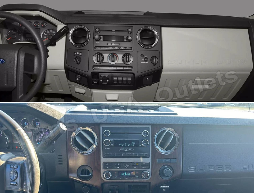 Rádio GPS estéreo FM CarPlay Android 14 7" para 2008-2016 Ford F-Series Super Duty - Imagem 4 de 4