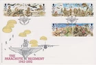GB ISLE OF MAN 1992 Parachute Regt 50th Anniversary SG 502-507 FDC MILITARY WAR