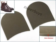 8.7cm x 8.9cm Coffee Rubber Shoe Boot Heel Cap Sole Plate Repair Set Anti Slip