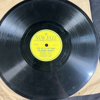 78 rpm LEE KONITZ QUINTET You Go To My Head/Palo Alto NJ827 JukeBox Record