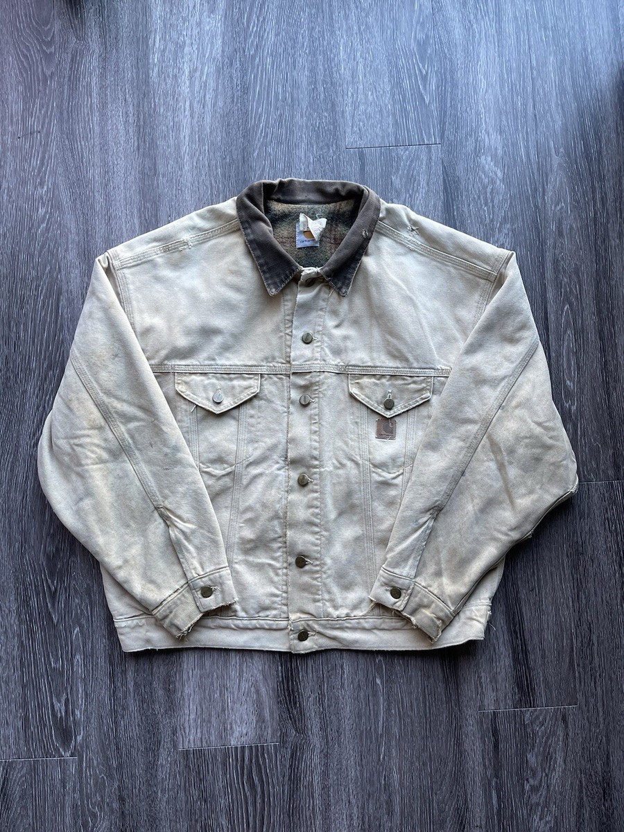 Vintage 90s Carhartt Trucker Jacket USA Made Blanket Lined Vintage 90s Carhartt Trucker Jacket USA Made Blanket Lined