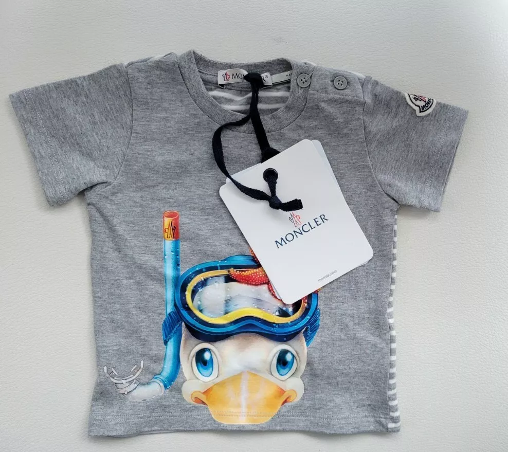 Moncler Duck Motif T-shirt in White for Men