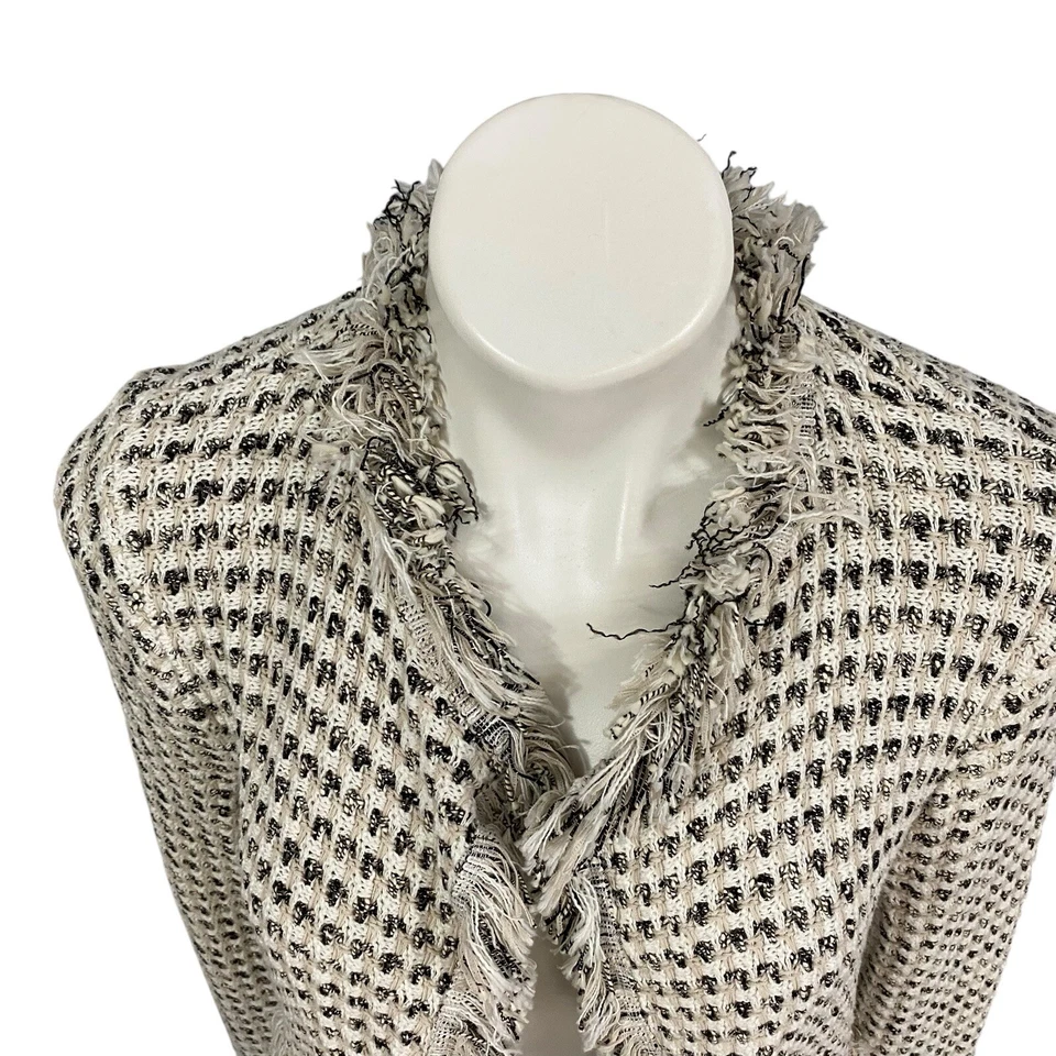 Blazer Chicos Mujer 0 Pequeño Tejido Flecos Chaqueta Trabajo Oficina Informal Negocios Foto 4 de 4