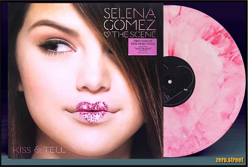 SELENA GOMEZ & THE SCENE Kiss & Tell LP on PINK SPLATTER VINYL Sealed NEW color