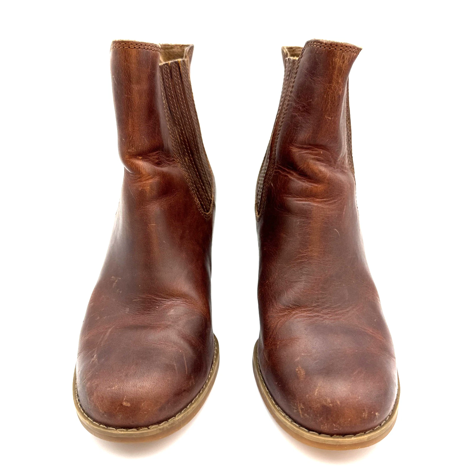 Stivali Timberland donna Chelsea pelle cowgirl marrone western robusti taglia 6 5