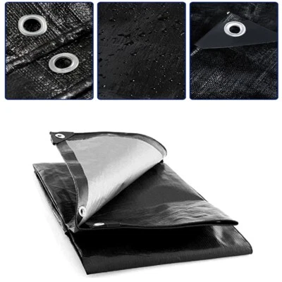 235 GSM Thick Tarpaulin Heavy-Duty Waterproof Cover Tarp Ground Camping Sheet