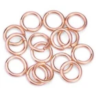 18k Rose Gold Strong 304 Stainless Steel Open Split Jump Rings Connector Loop
