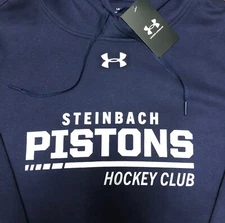 New Steinbach Pistons Hockey-MJHL Under Armour Sweatshirt Hoodie Men’s Large NWT