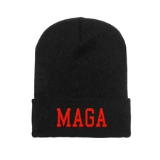 Donald Trump MAGA Embroidered Winter Hat Make America Great Again KAG Beanie