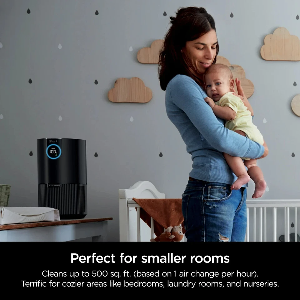 Purificador de aire Shark HP100 MAX con nanoseal HEPA Cleansense IQ limpia hasta 500 cuadrados Foto 3 de 4