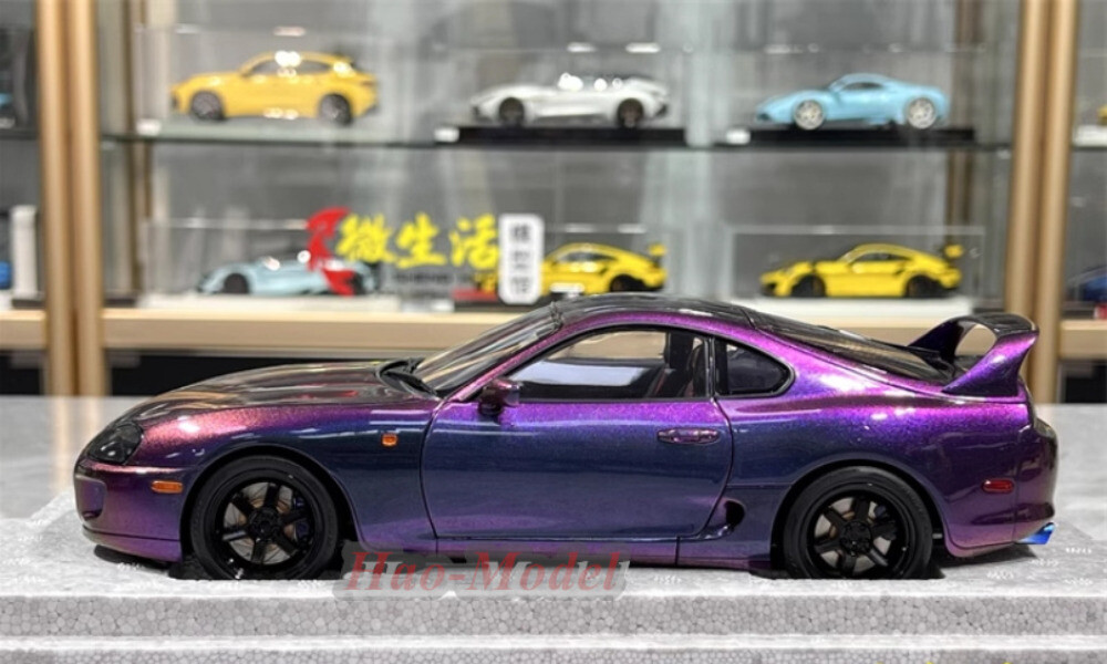 WHELART 1:18 Toyota Supra A80 Alloy Diecast Model Car Toy