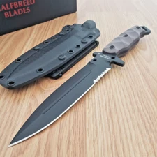 Halfbreed Blades Medium Infantry Fixed Knife 6.5" K110 Steel Blade G10 Handle