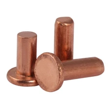  M4 M5 M6 M8 GB109 Red Copper Flat head Solid rivets rivet
