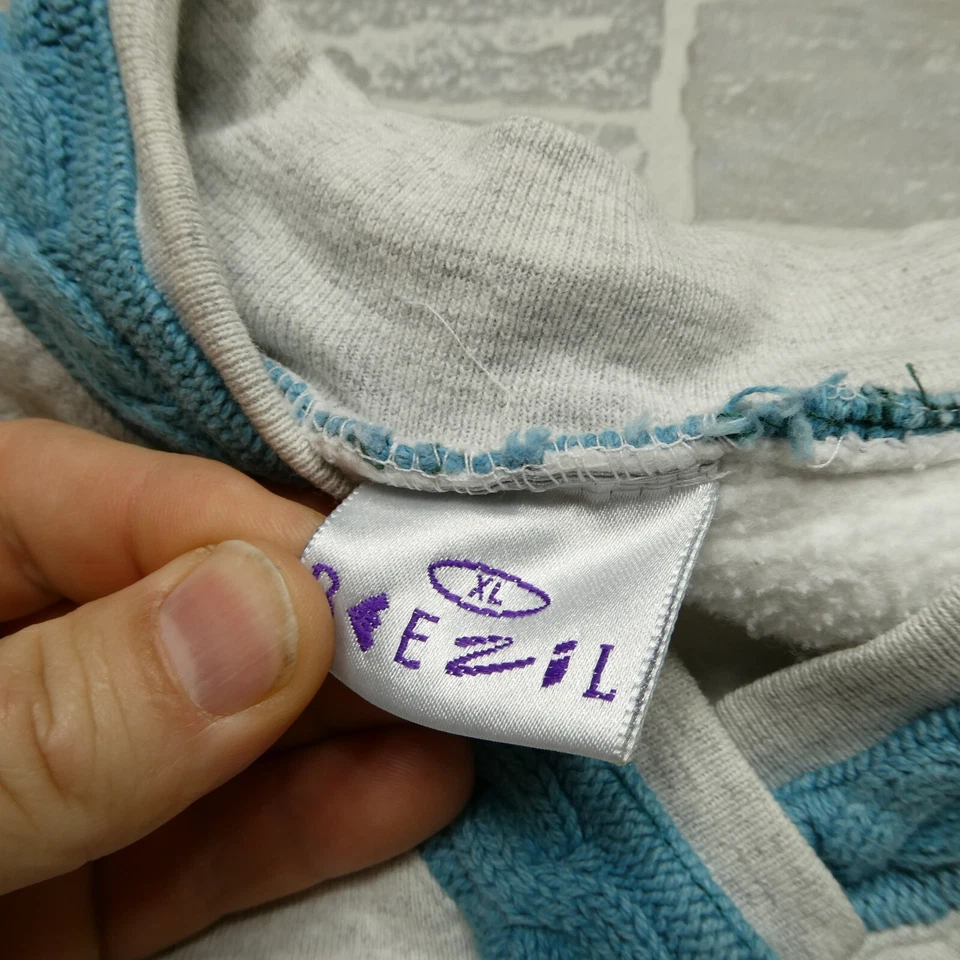 VINTAGE Alaska Sweater Womens XL Puff Ink Cable Knit Accents Beezil Sweatshirt - Image 3 of 4