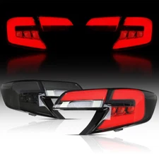 VLAND LED Smoked Tail Lights For Toyota Camry 2012-2014 Rear Lamp Assembly LH&RH
