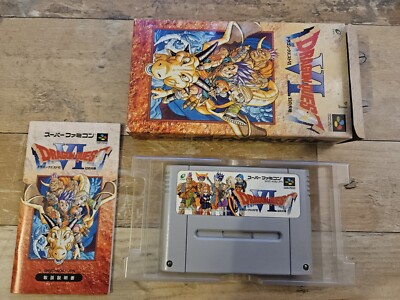 Super Nintendo SNES Dragon Quest VI 6 mit OVP und Anleitung NTSC-J Japanisch