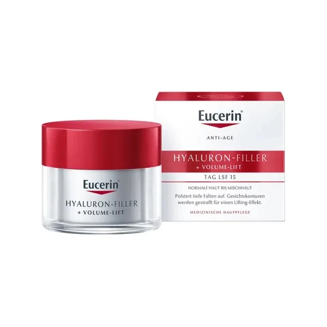 Eucerin Hyaluron-Filler+Volume-Lift Tagspflege LSF 15, 50 ml, PZN 02398082