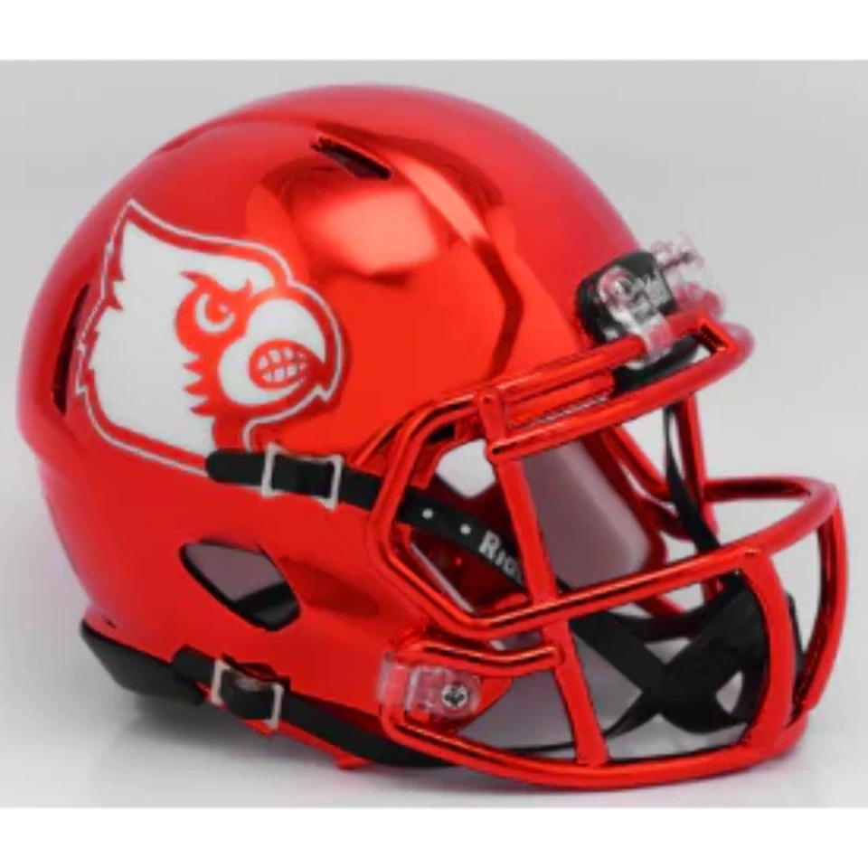 Louisville Cardinals NCAA Mini Chrome Speed Football Helmet Chrome - NCAA.
