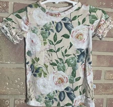 Posh Peanut Short Ruffle Sleeve Tunic Top 6-12 Months