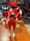 Vintage MMPR power ranger 8 inch kicking action red ranger w/blaster