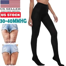 20-30 mmHg Compression Pantyhose Women Men Support Stockings Varicose DVT Tights