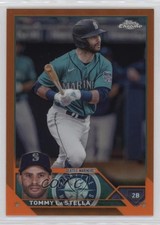 2023 Topps Chrome Update Orange Refractor 17/25 Tommy La Stella #USC25 1bg9