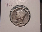 1917 MERCURY DIME POPULAR DATE SHIPS FREE