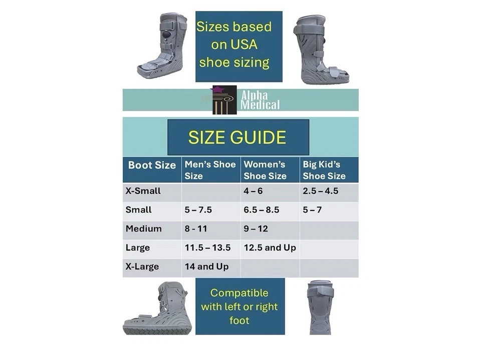 Aircast AirSelect Walker Brace/Bota para Caminar (Elite, Corta y Estándar) Talla M Foto 2 de 4