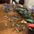 1960'S? VINTAGE Marx/TIM-MEE TOY WWII U.S. ARMY MEN Plastic W Tanks & Trucks