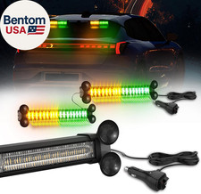 Emergency Led Strobe Traffic Advisor Lights Bar Car Windshield Hazard Safety Wa