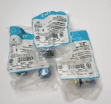 Halex 29251 EMT 1/2 In Raintight Insulated Compression Connector Lot Of 9